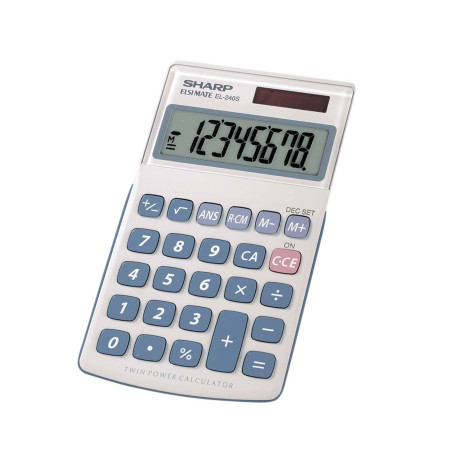 Calculadora Sharp  8 Digitos EL-240SAB Branco