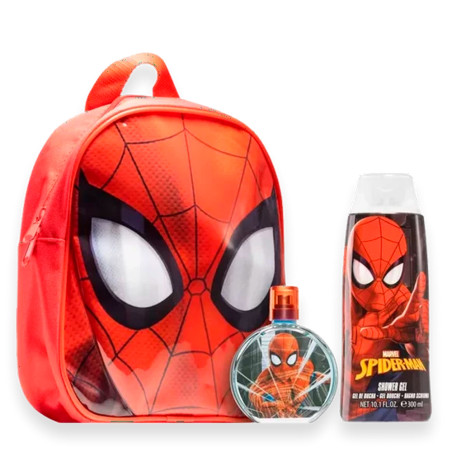 Perfume Spiderman Eau de Toilette Masculino 50ML + Gel de banho 300ML + Mochila