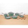 Jogo De Panelas Cuisinart 53G-13SG Antiaderentes CeramicaXT Verde - 13 Peças