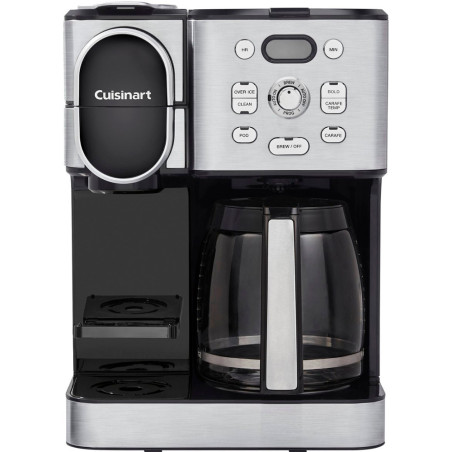 Cafetera Cuisinart SS-16 2 en 1 12 tazas Black Stainless