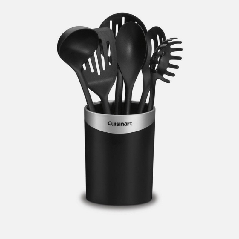 Jogo De Utensílios Cuisinart CTG-00-CCR7 Coleção Curve Handle Com Crock - 7 Peças