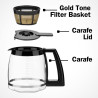 Cafeteira Elétrica Cuisinart DGB-550BKP1 12 Xícaras 110V