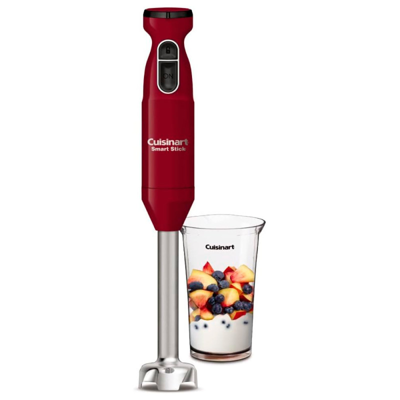 Mixer de Mão Cuisinart CSB-175RP1 2 Velocidades 300W Com Copo 110V - Vermelho