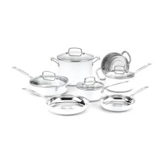 Jogo de Panelas Cuisinart CSMW-11G Chef's Branco – 11 Peças