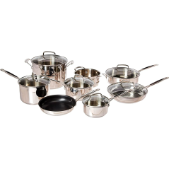 Jogo de Panelas Cuisinart 77-14N Inox 14 Peças - Indução