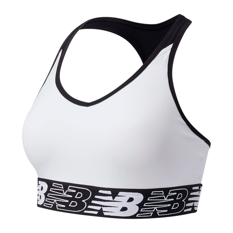 Top Feminino New Balance Pace Bra 3.0 S Branco - WB11034WT