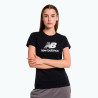 Camiseta New Balance Feminino Stacked Logo S Preto - WT31546BK