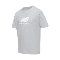 Camiseta New Balance Masculino Stacked Logo M Cinza -...