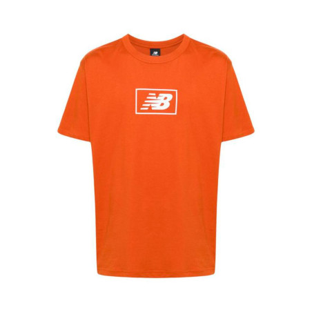 Camiseta New Balance Masculino Stacked Logo XL Naranja - MT33512ROX
