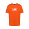 Camiseta New Balance Masculino Stacked Logo XL Naranja - MT33512ROX