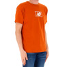 Camiseta New Balance Masculino Stacked Logo XL Naranja - MT33512ROX