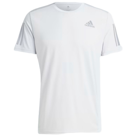 Camiseta adidas Masculino Own The Run S Traço Cinza - IC7624