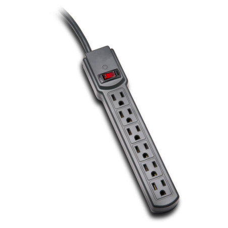 FILTRO DE LINHA  6 TOM.POWERSTRIP PRETO - POWERSTRIP