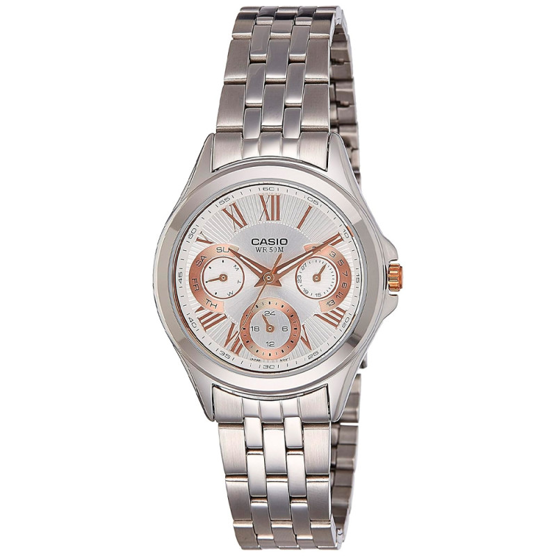 Relógio Feminino Casio LTP-E308D-7AVDF Prata