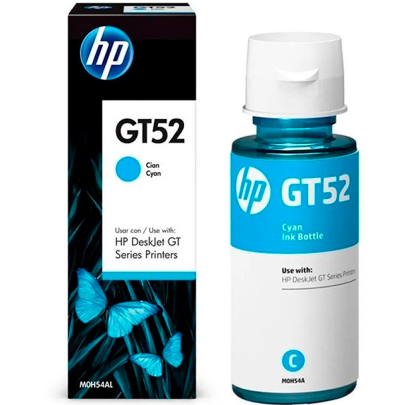 HP GT52 Cyan Ink M0H54AL 70ML for GT5810/5820 - High-yield