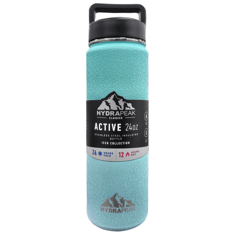 Garrafa Térmica Hydrapeak HP-ICED-24-TURQUOISE Coleção De Gelo 709ML  Turquesa