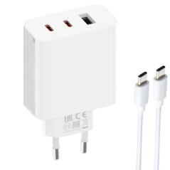 Carregador de Parede Xiaomi 67W GAN 2C1A EU Bivolt...