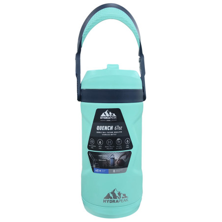 Garrafa Térmica Hydrapeak HP-QUENCH-67-AQUA Quench Collection 2L  Azul Agua Straw