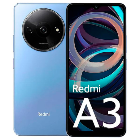 Smartphone Xiaomi Redmi A3 Dual SIM 3GB+64GB 6.71″ OS 14 – Azul Estrela EU 54099