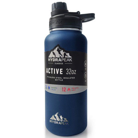 Garrafa Térmica Hydrapeak HP-WIDE-32-NAVY-CHUG 946ML  Azul Marinho