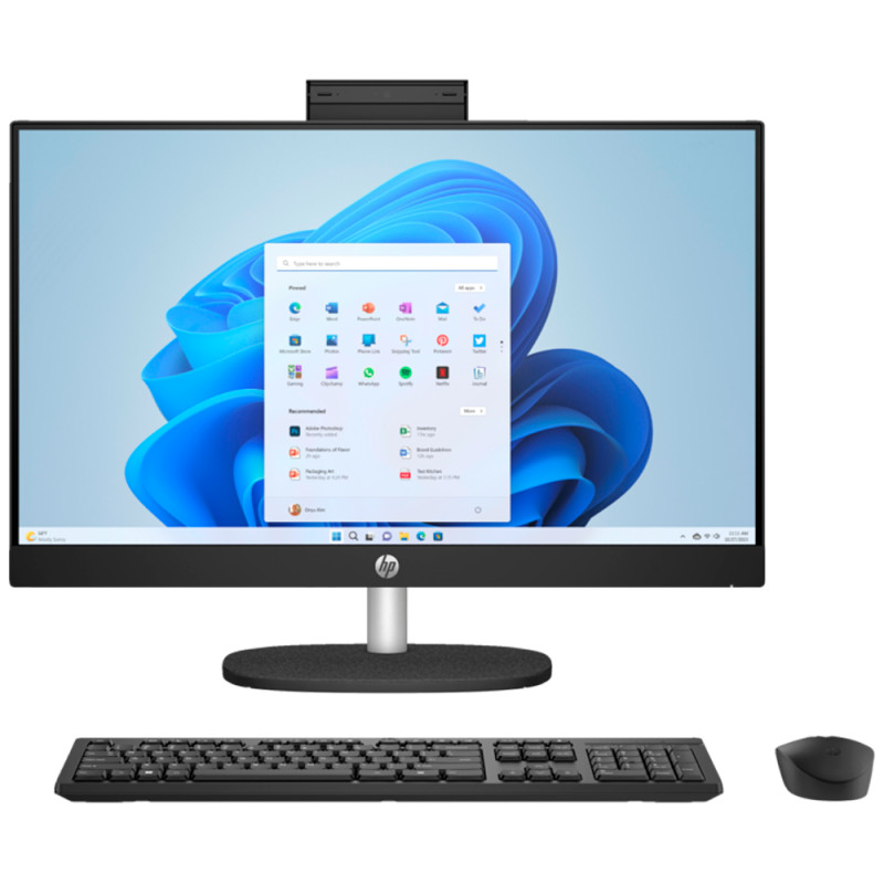 Computador HP All In One 24-CR0017LA R5-7520U/8GB/512GB/W510/SPA/W11/ Preto 23.8″ FHD