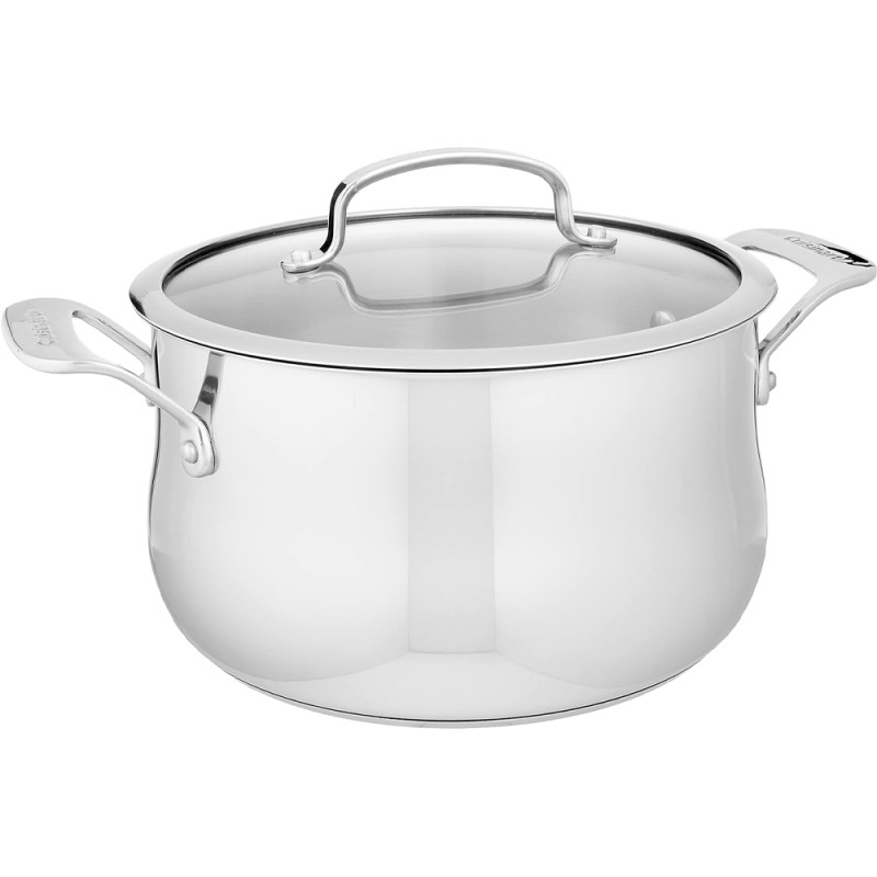 Panela Holandesa com Tampa Cuisinart 445-22 Contour Aço Inox 5L