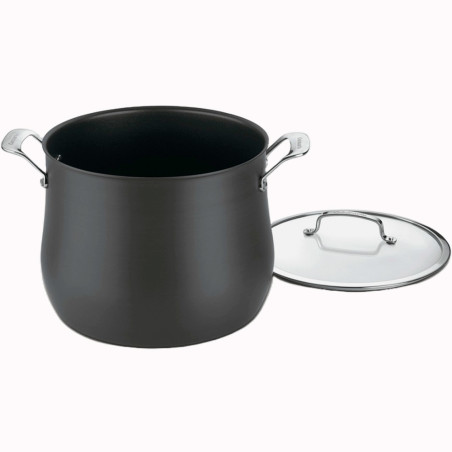 Panela com Tampa Cuisinart 6466 26 Anodizada 12L Preta