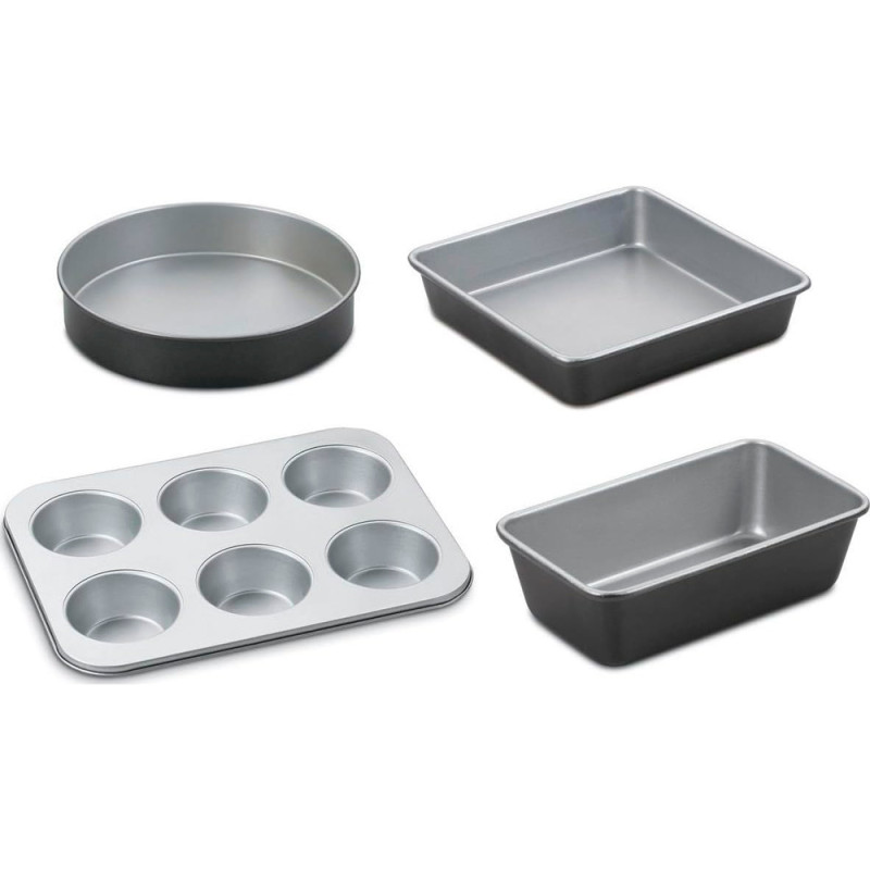 Kit de Assadeiras Cuisinart AMB-4 Antiaderentes Chef's Classic Prata/Preto - 4 Peças