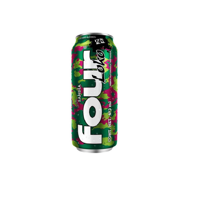 Four Loko Sandia 695ML - Bebida alcoólica sabor Melancia
