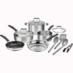 Jogo de Panelas Cuisinart P87-12 Aço Inox 12 Peças