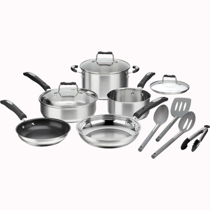 Jogo de Panelas Cuisinart P87-12 Aço Inox 12 Peças