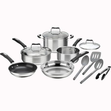 Jogo de Panelas Cuisinart P87-12 Aço Inox 12 Peças