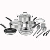 Jogo de Panelas Cuisinart P87-12 Aço Inox 12 Peças
