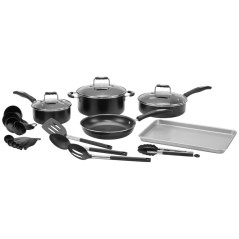 Juego de Ollas Cuisinart P55-22BK Negro – Antiadherente...