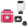 Liquidificador KitchenAid Artisan K400 1200W Jarra de Vidro 5 Velocidades 1.4L 220V Hibisco - 5KSB4026EHI