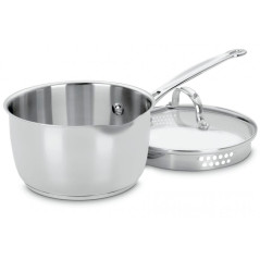Panela com Tampa Cuisinart 719-18P Clássica Inox 2L - Prata