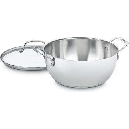 Panela com Tampa Cuisinart 755-26GD Multiuso Chef's Classic Inoxidável 5L - Prata