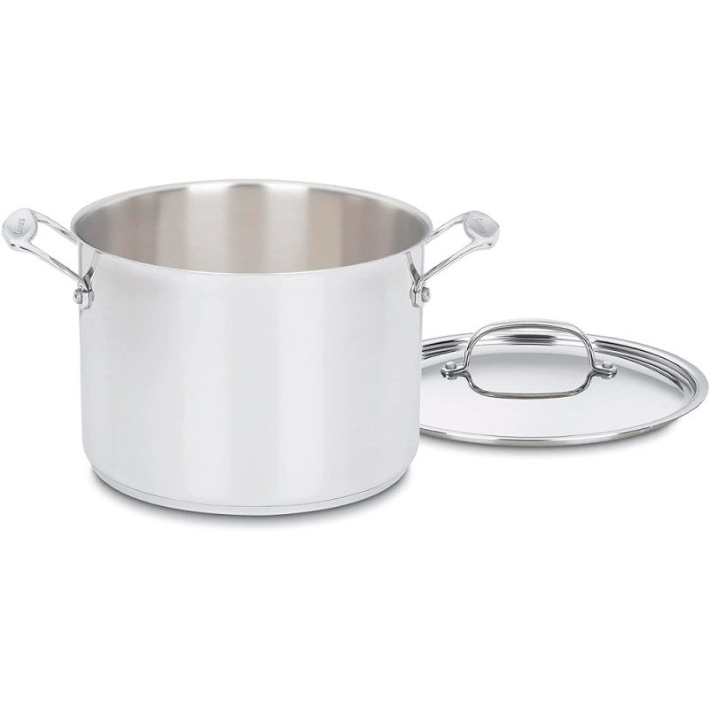 Panela com Tampa Cuisinart 766-24 Inoxidável 8L - Prata