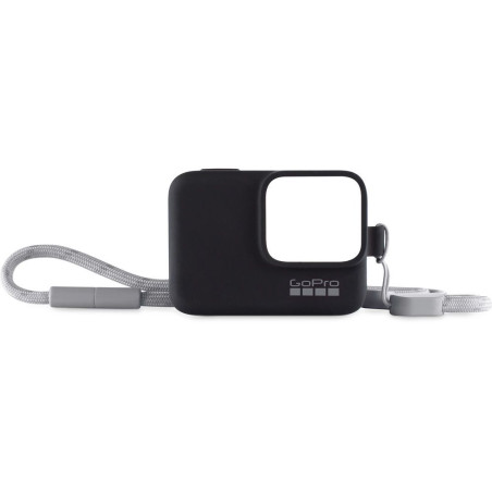 Case De Silicone GoPro Com Cordão Ajustável Para HERO5/6/7 - Preto  - ACSST-001