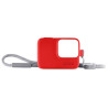 Case De Silicone GoPro Com Cordão Ajustável Para HERO5 /6/7 - Vermelho - ACSST-005