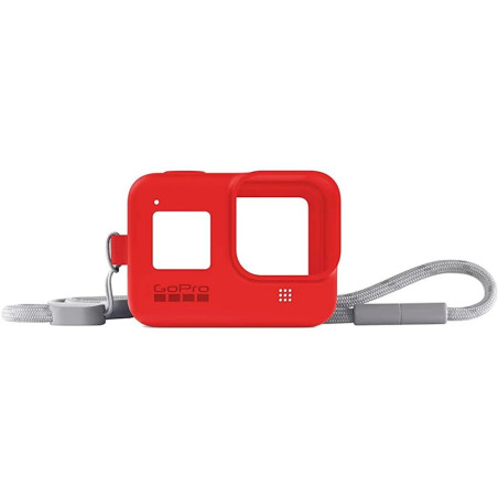 Case De Silicone GoPro Com Cordão Ajustável Para HERO5 /6/7 - Vermelho - ACSST-012