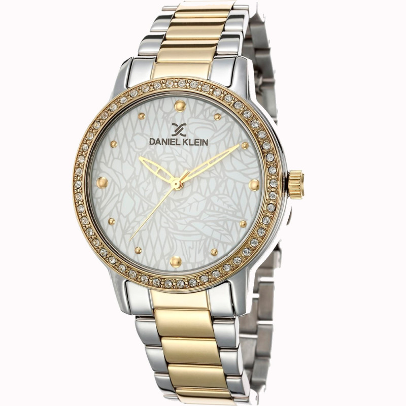 Relógio Feminino Daniel Klein DK.1.12497.6 - Prata/Dourado