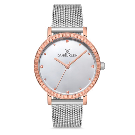 Relógio Feminino Daniel Klein Premium DK.1.12532-6 Prata/Rosa Ouro