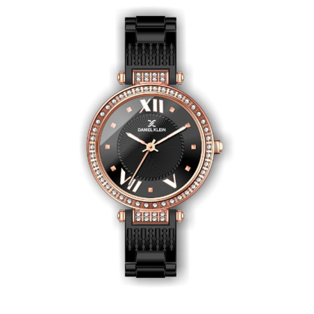 Relógio Feminino Daniel Klein Premium DK.1.12293-5 Preto/Ouro