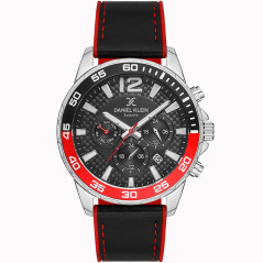 Relógio Masculino Daniel Klein DK.1.12672-1 - Preto/Vermelho