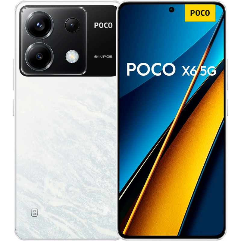 Smartphone Xiaomi POCO X6 5G Dual SIM 12GB+256GB 6.67" OS 13 - Branco 53134