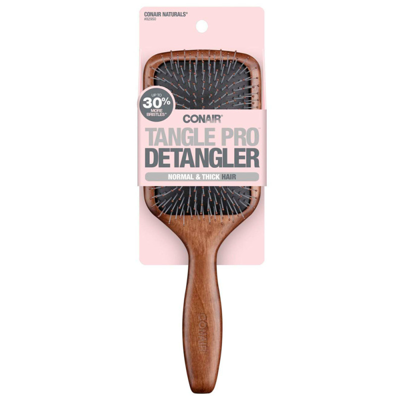 Cepillo Cuadrado Conair Tangle Pro - Desenredante Marrón