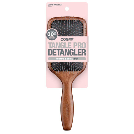 Conair Square Brush Tangle Pro - Detangling Brush Brown