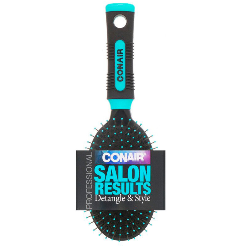 Conair Oval Brush Salon Results - Padded Base for Gentle Styling
