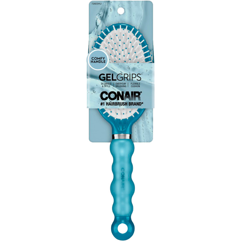 Escova Oval Conair Gel Grips - Cabo de Gel Macio e Cerdas Suaves